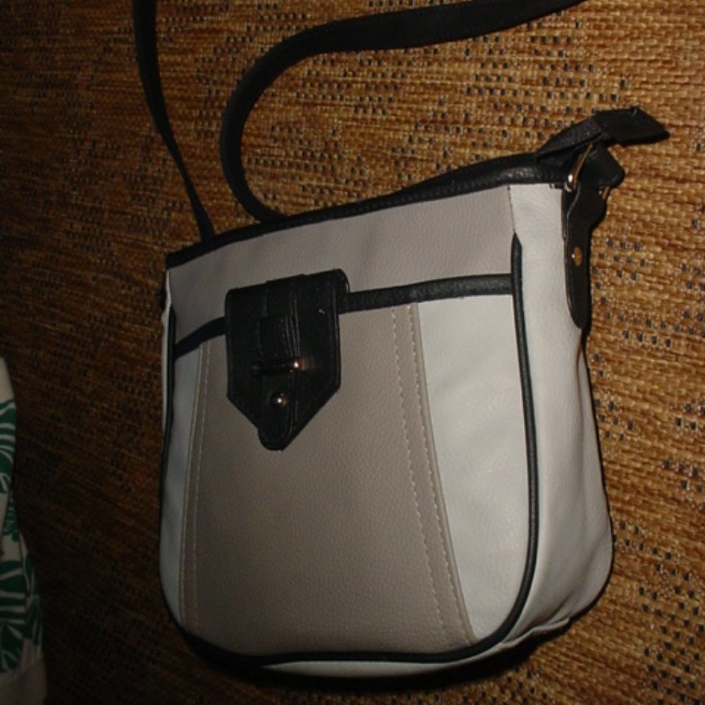Gray Black Cross Body Shoulder Bag